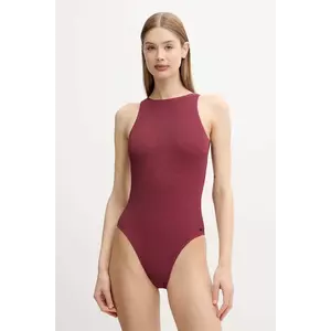Picture costum de baie reversibil dintr-o bucată Kalen culoarea roșu, cupă moale, SWI0053 imagine