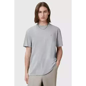AllSaints tricou din bumbac SAKA culoarea gri, uni, M016JC imagine