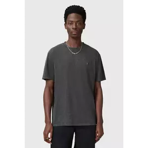 AllSaints tricou din bumbac SAKA culoarea gri, uni, M016JC imagine