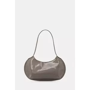 By Far poșetă de piele culoarea gri, MWBSB056CL017BG037PL imagine