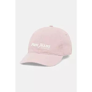 Pepe Jeans șapcă de baseball din bumbac culoarea roz, cu imprimeu, PM040571 imagine