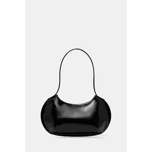 By Far poșetă de piele culoarea negru, MWBSB056CL017BK001PL imagine