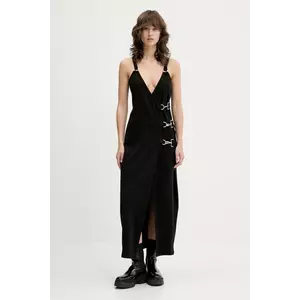 The Ragged Priest rochie culoarea negru, maxi, mulată, RPSS251063JS imagine