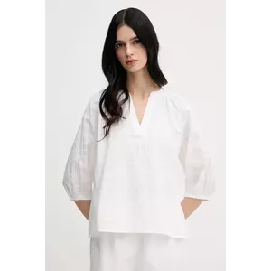 Barbour bluză din bumbac Heidi culoarea alb, uni, LSH1668WH11 imagine