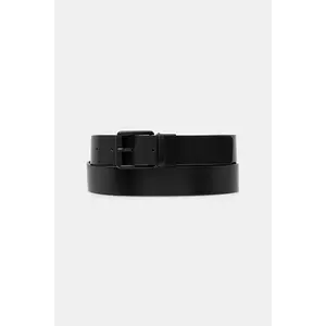 Karl Lagerfeld Jeans curea de piele culoarea negru, A3M33126 imagine
