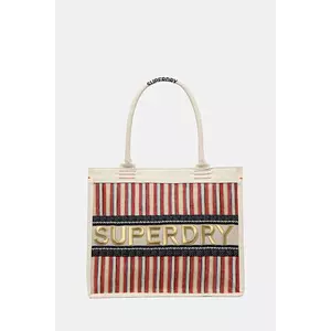 Superdry poșetă culoarea bej, W9110411A-F1X imagine