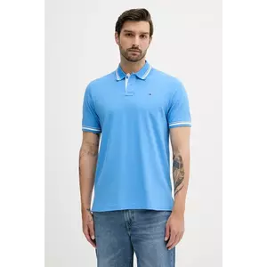 Tommy Jeans polo de bumbac uni, DM0DM21846 imagine