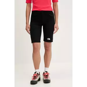 The North Face pantaloni scurți outdoor Speedlight Slim culoarea negru, uni, high waist, NF0A826C4H01 imagine