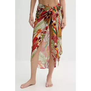 Desigual pareo TROPICAL FALD culoarea portocaliu, 25SAWA05 imagine