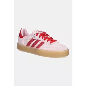 adidas Originals sneakers din piele întoarsă Sambae culoarea roz, JS4500 imagine