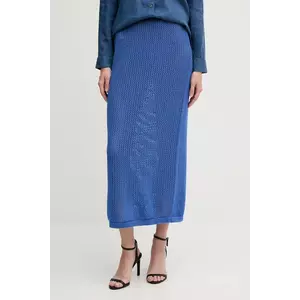 United Colors of Benetton fustă culoarea violet, maxi, drept, 11365000B imagine