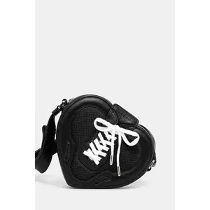 AMBUSH geantă de piele Strapped Heart Shoulder Bag culoarea negru, 12115063 imagine