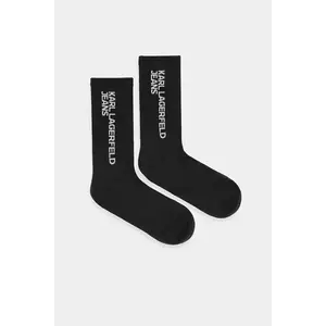 Karl Lagerfeld Jeans șosete 2-pack culoarea negru, A1M47050 imagine