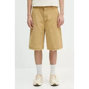 AMBUSH pantaloni scurți din bumbac Canvas Carpenter Short Pants culoarea bej, 12115320 imagine