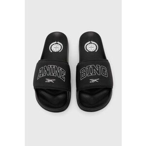 Reebok LTD slapi de piele Classic Slide femei, culoarea negru, RMIC002C99LEA0011001 imagine