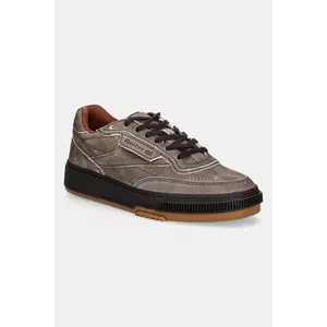 Reebok LTD sneakers din piele intoarsă Club C LTD culoarea maro, RMIA04DC99LEA00I6020 imagine