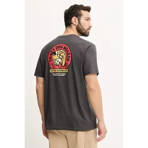 Rip Curl tricou SHAPER ADDRESS bărbați, culoarea negru, cu imprimeu, 0Q7MTE imagine