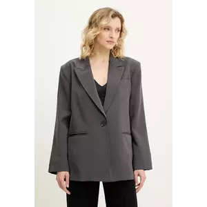 Answear Lab sacou culoarea gri, oversize, neted imagine