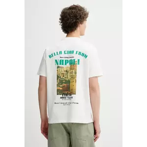 Marc O'Polo tricou din bumbac culoarea alb, cu imprimeu, 5000007261 imagine