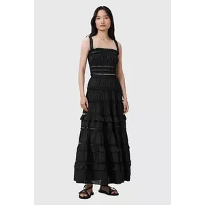 AllSaints fustă TALIA culoarea negru, maxi, evazați, W041RC imagine
