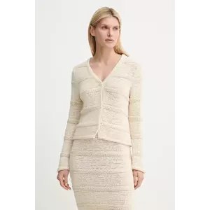 Samsoe Samsoe cardigan SANETTIE culoarea bej, F25200116 imagine