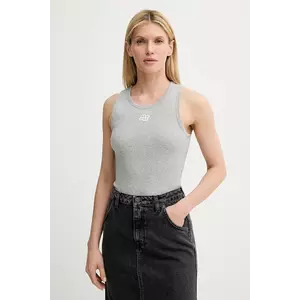MUNTHE top din bumbac TEZZA culoarea gri, 247113124764 imagine