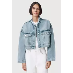AllSaints geacă de blugi din bumbac SONNY de tranziție, oversize, W062OC imagine
