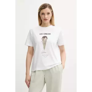 Samsoe Samsoe tricou din bumbac SACAMINO culoarea alb, F25200025 imagine