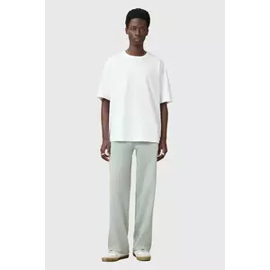 AllSaints pantaloni de trening din bumbac SOLEIL culoarea verde, uni, M041TC imagine
