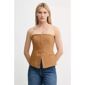 A.L.C. top de in Renee culoarea maro, uni, 5TOPS01851 imagine