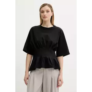 Gestuz tricou culoarea negru, 10910147 imagine