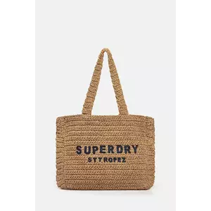 Superdry poșetă culoarea maro, W9110401A-F4X imagine