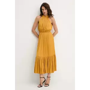 Morgan rochie culoarea galben, maxi, evazați, RAMAGE imagine