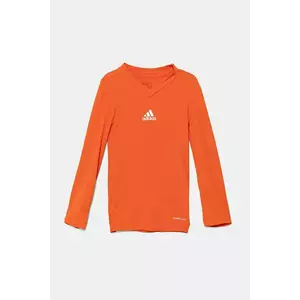adidas Performance longsleeve copii culoarea portocaliu, uni, GN7511 imagine