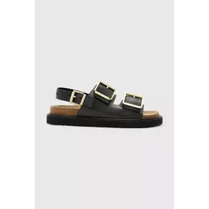 AllSaints sandale de piele Isla Sandal culoarea negru, W043FC imagine