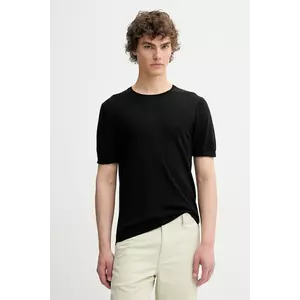 Rag & Bone tricou de lână culoarea negru, uni, MBS25P017BM17 imagine