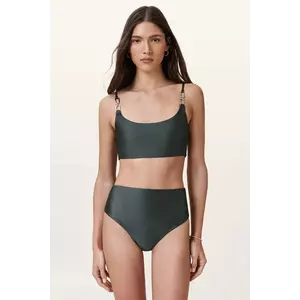 AllSaints sutien de baie TALARIA culoarea verde, cupă moale, W018WC imagine