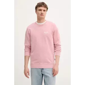 Pepe Jeans hanorac din bumbac culoarea roz, cu imprimeu, PM582918 imagine