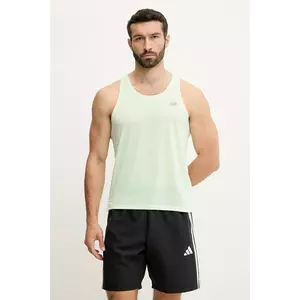 New Balance tricou de antrenament culoarea verde, MT41250MEW imagine