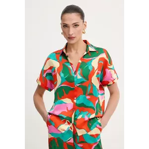 Morgan cămașă culoarea portocaliu, cu guler clasic, regular, CROU.F imagine