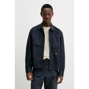 G-Star jacheta de bumbac culoarea bleumarin, de tranzitie, D26192-D387 imagine