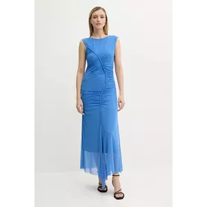 Gestuz rochie culoarea violet, maxi, mulata, 10910318 imagine