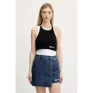 Karl Lagerfeld Jeans top culoarea negru, A3W17046 imagine
