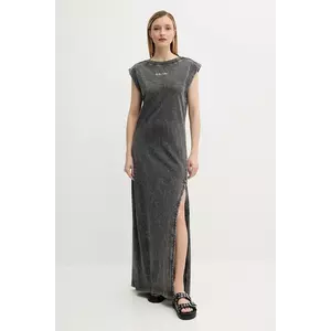 G-Star rochie din bumbac culoarea gri, maxi, drept, D26096-C756 imagine