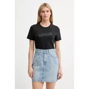 G-Star tricou din bumbac culoarea negru, D26248-D101 imagine