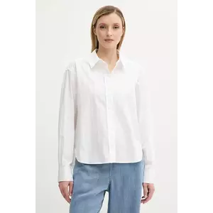 Samsoe Samsoe cămașă din bumbac SAATRANI culoarea alb, cu guler clasic, regular, F25200082 imagine