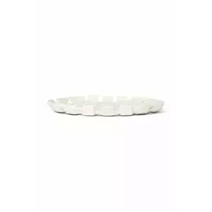 ferm LIVING farfurie decorativă Plait Platter culoarea alb imagine