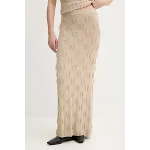 Samsoe Samsoe fustă SAMARLA culoarea bej, maxi, creion, F25200128 imagine