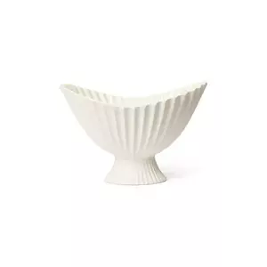 ferm LIVING bol decorativ Fountain culoarea alb imagine