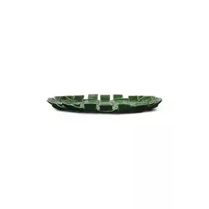 ferm LIVING farfurie decorativă Plait culoarea verde imagine
